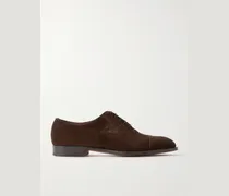 Chelsea Cap-Toe Suede Oxford Shoes