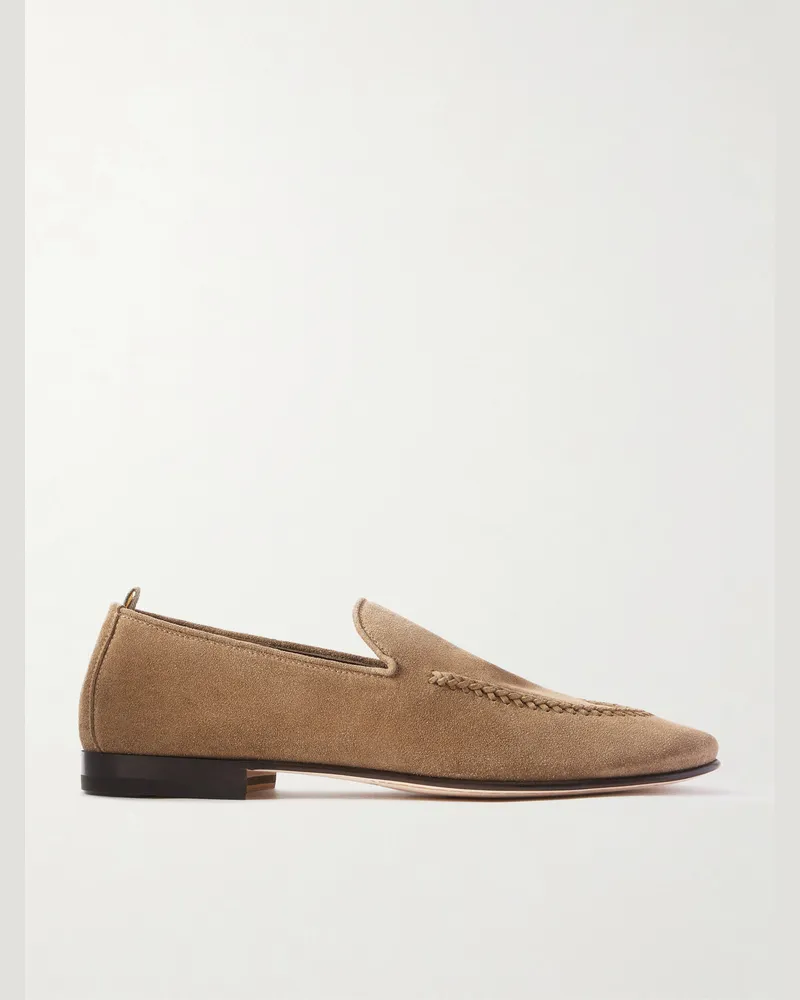 Officine Creative Italia Oliver 013 Suede Loafers Brown