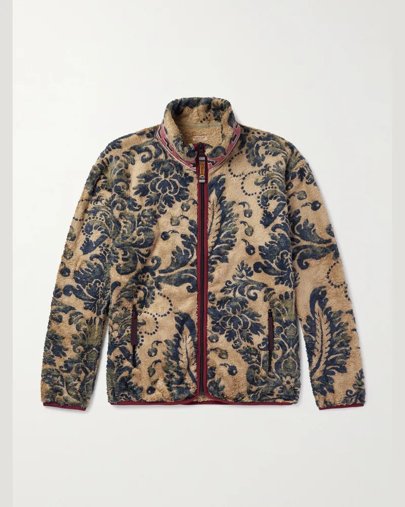 KAPITAL Damask Jacke aus Fleece mit Print Neutral