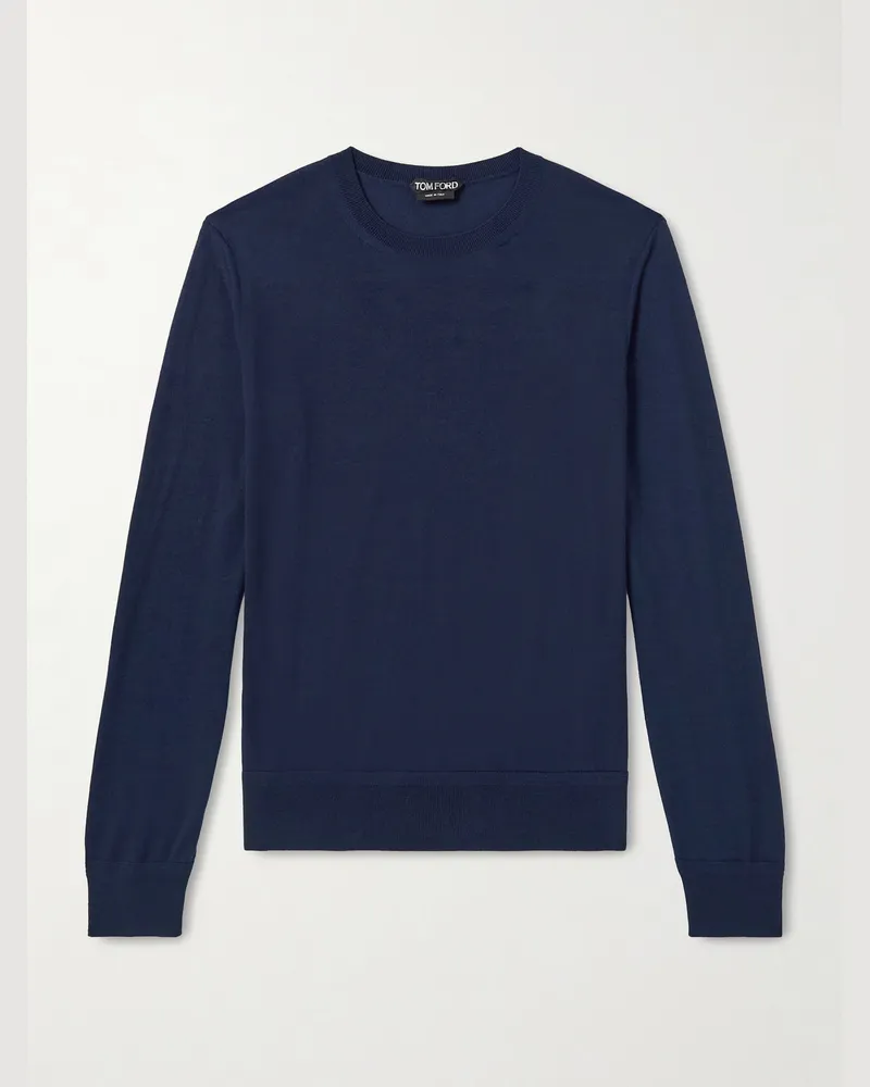 Tom Ford Wool Sweater Blue