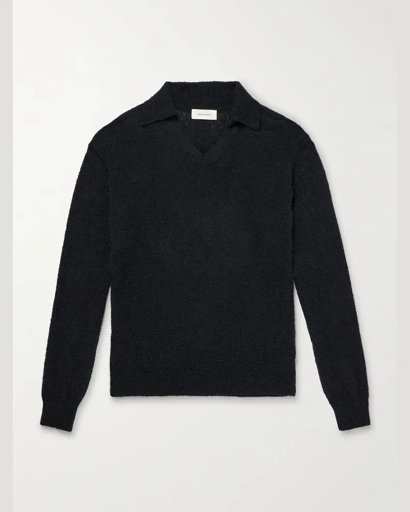 Mfpen Pullover aus einer strukturierten Biobaumwollmischung Schwarz