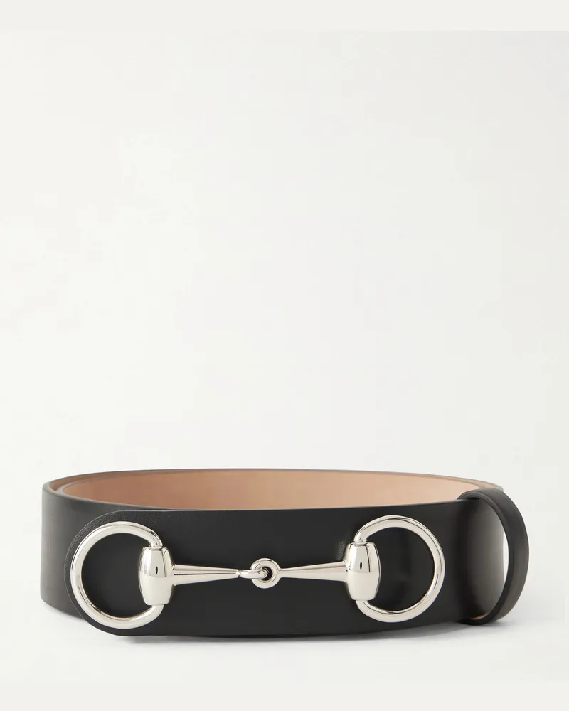 Gucci Horsebit 1955 4cm Leather Belt Black