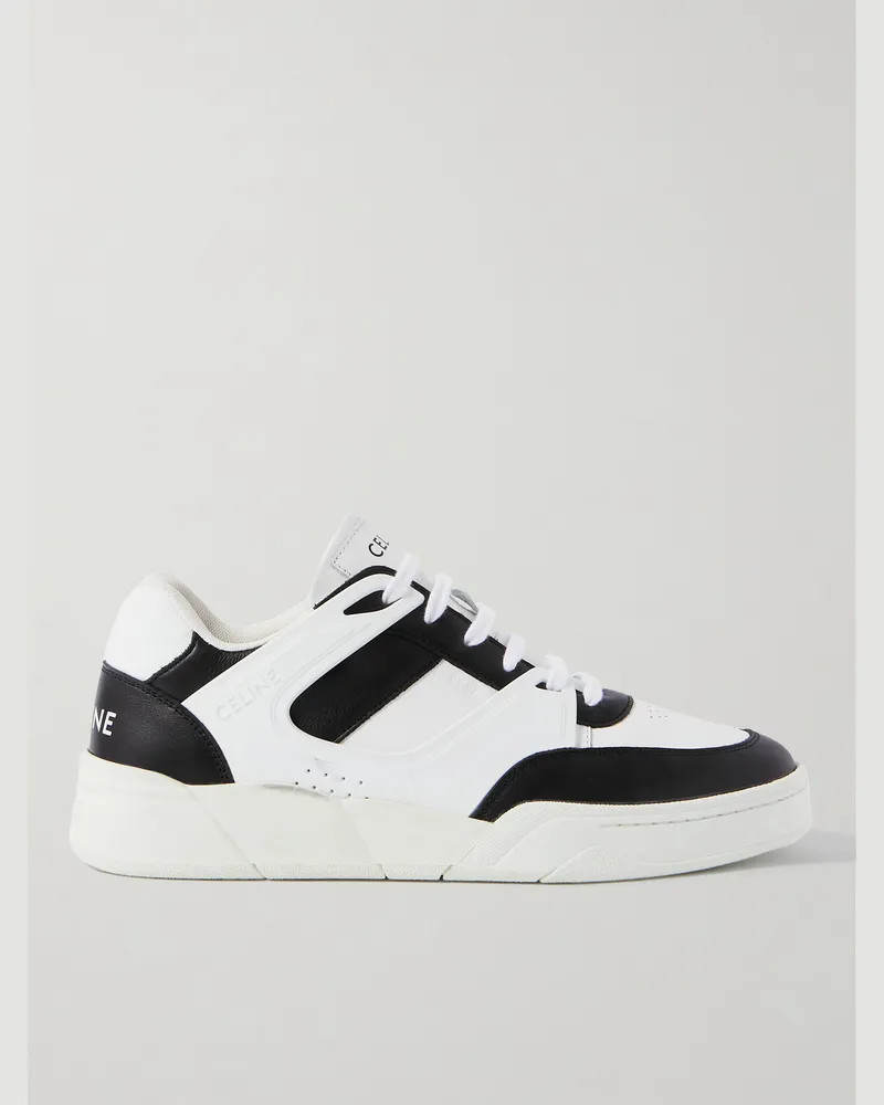 Celine CT-07 Sneakers aus Leder mit Gummibesatz Weiß