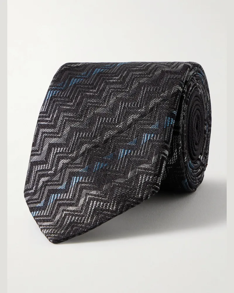 Missoni 7cm Silk-Jacquard Tie Black