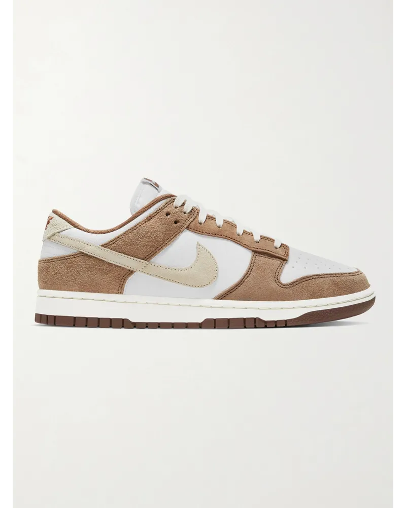 Nike Dunk Low PRM Sneakers aus Veloursleder und Leder Braun