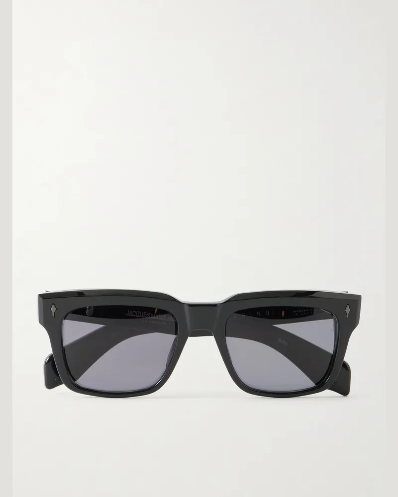 Jacques Marie Mage Torino Square-Frame Acetate Sunglasses Black