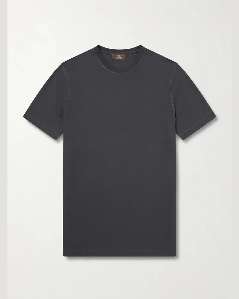 Slowear Slim-Fit Cotton-Jersey T-Shirt Blue