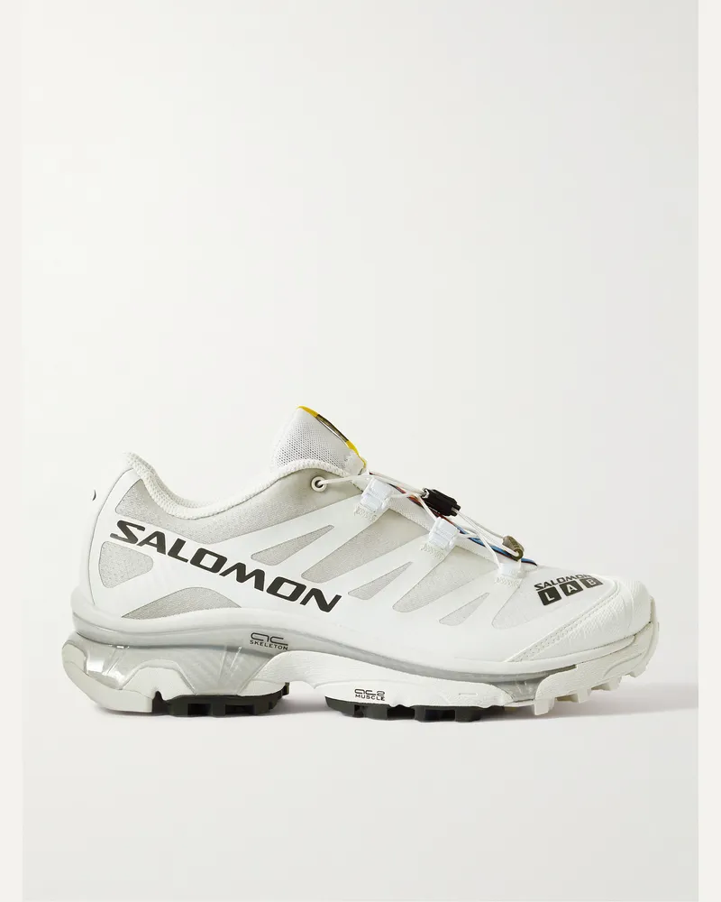 Salomon XT-4 Sneakers aus Mesh mit Gummibesatz Weiß