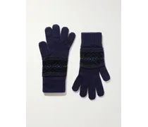 Wendbare Handschuhe aus Kaschmir mit Fair-Isle-Muster