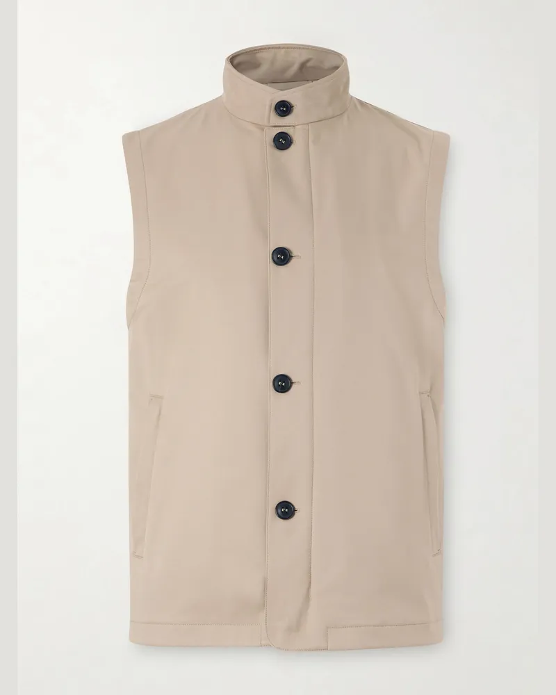 Ermenegildo Zegna Motorin Twill Vest Neutrals