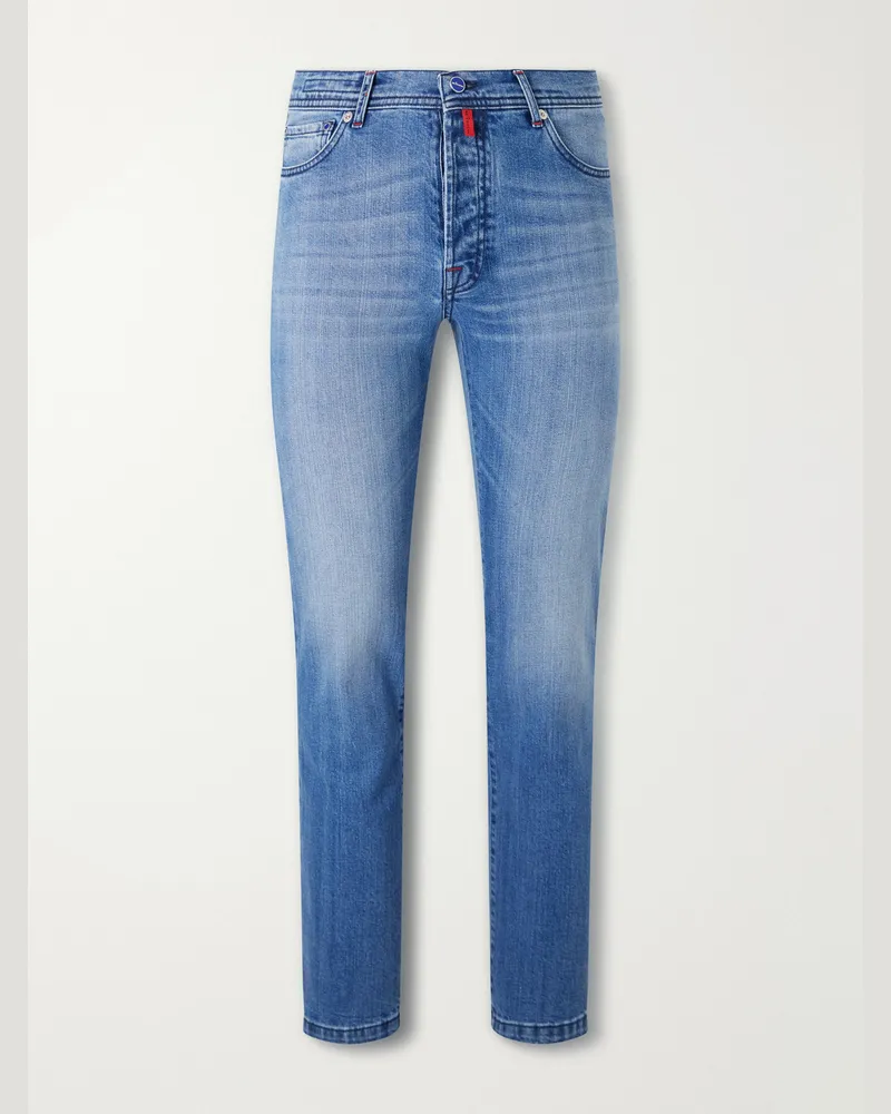 Kiton Straight-Leg Jeans Blue