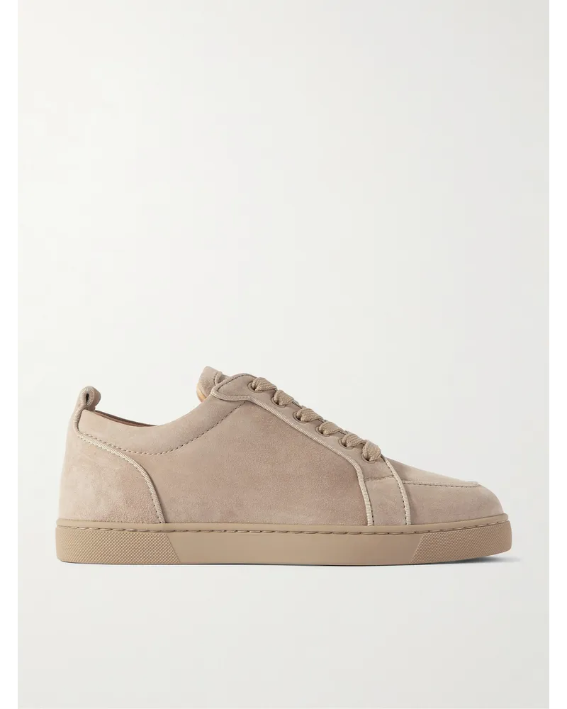 Christian Louboutin Rantulow Sneakers aus Veloursleder Neutral