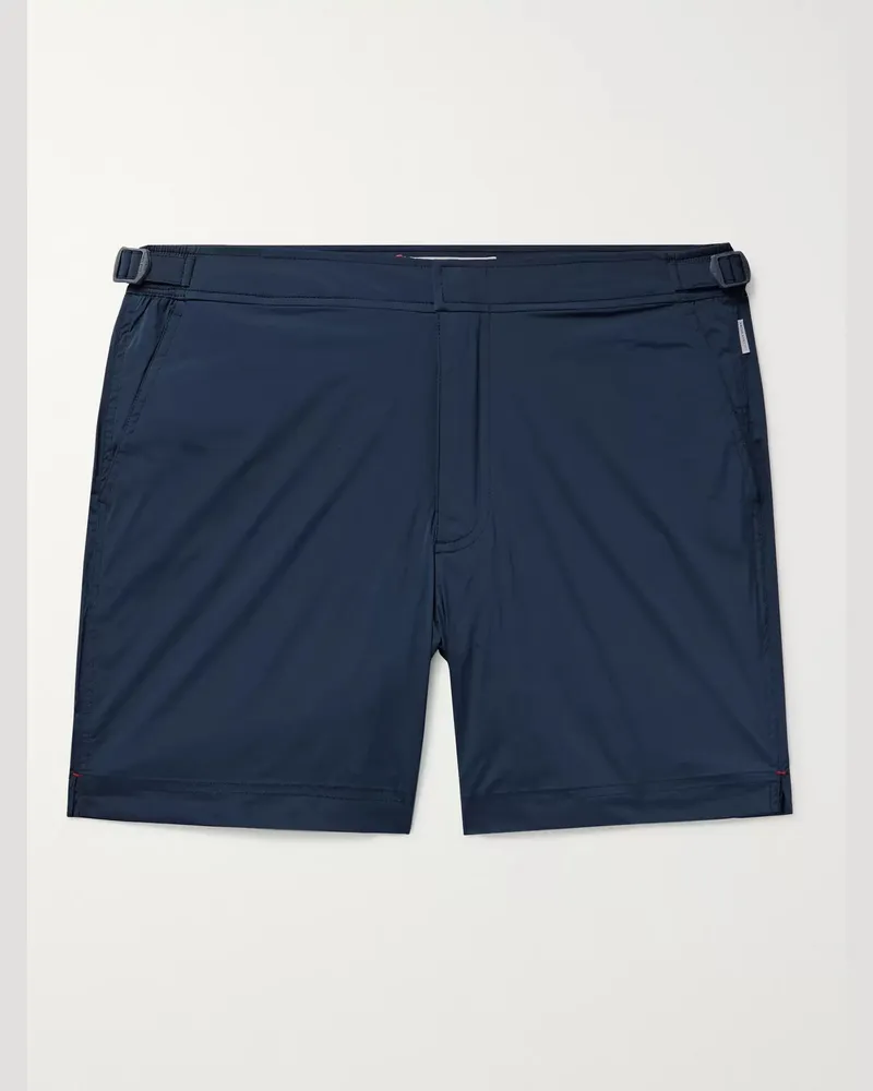 Orlebar Brown Bulldog Sport mittellange Badeshorts Blau