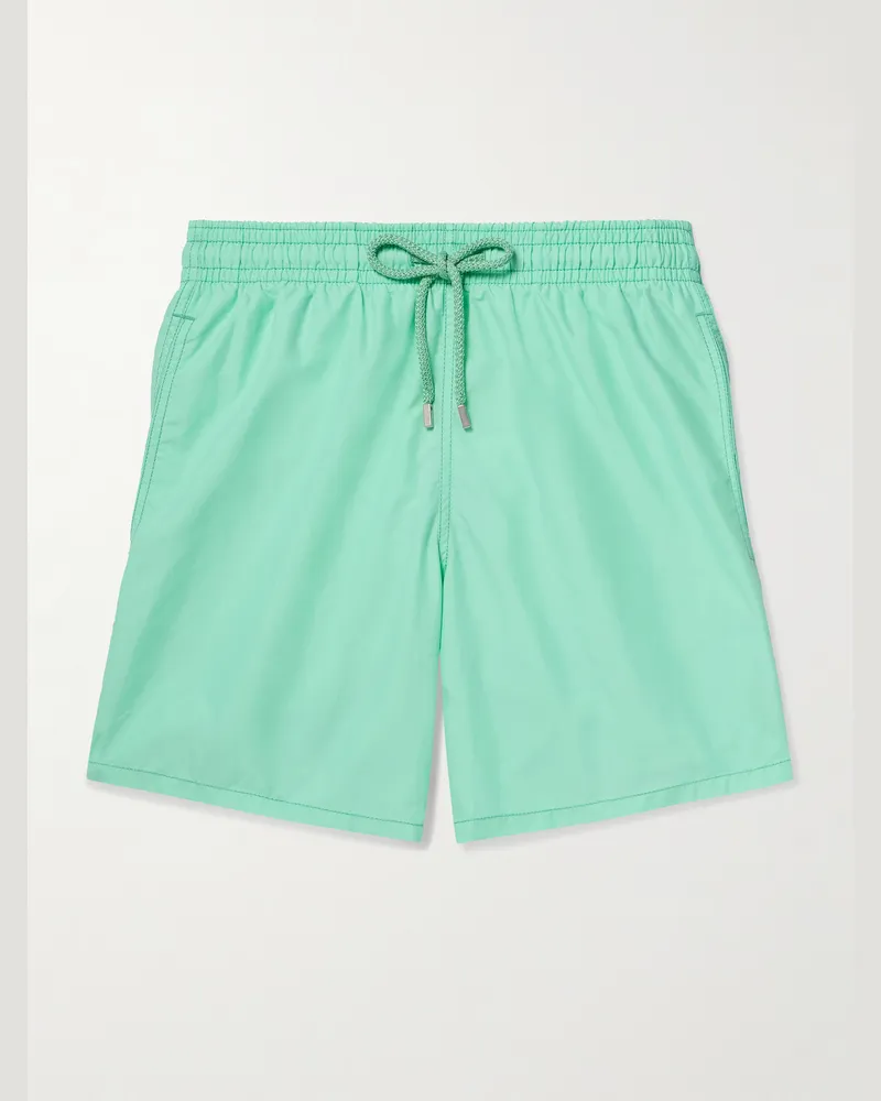 Vilebrequin Moorea Straight-Leg Mid-Length ECONYL® Swim Shorts Green