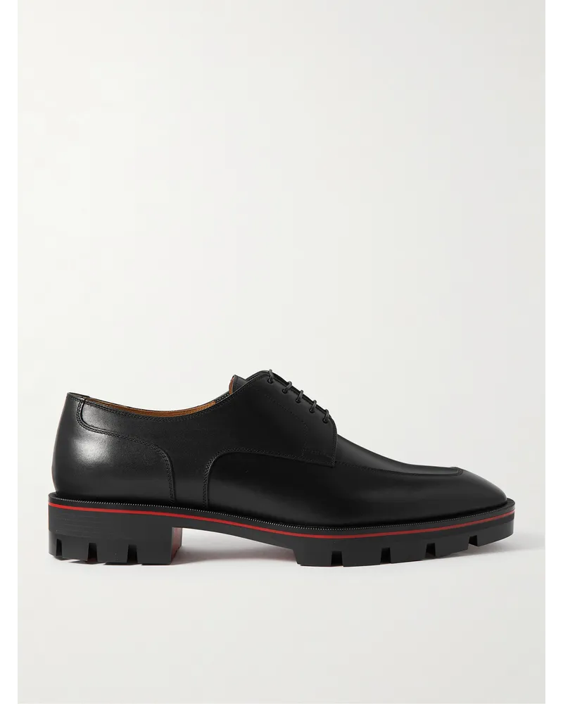 Christian Louboutin Davisol Derby-Schuhe aus Leder Schwarz