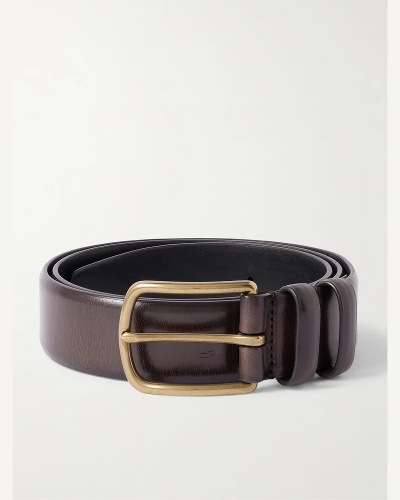 Officine Creative Italia Gürtel aus Leder, 3,5 cm Braun