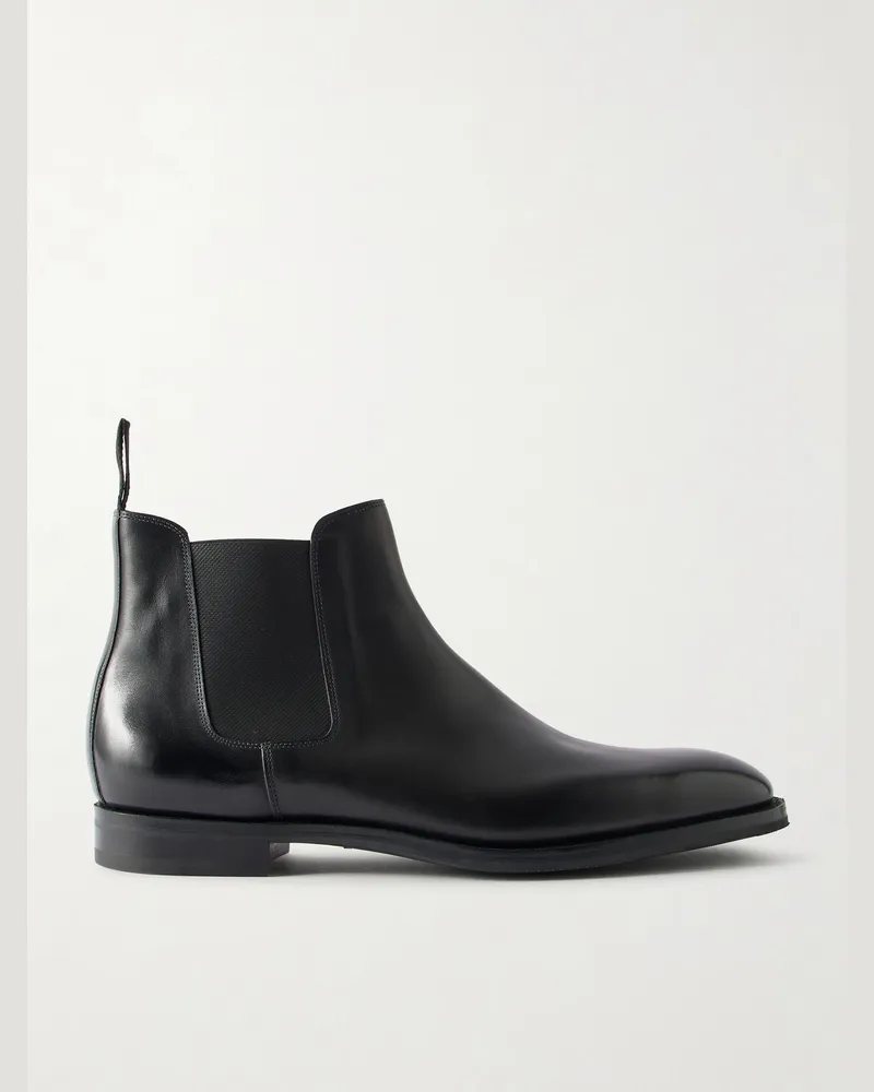 John Lobb Lawry Leather Chelsea Boots Black