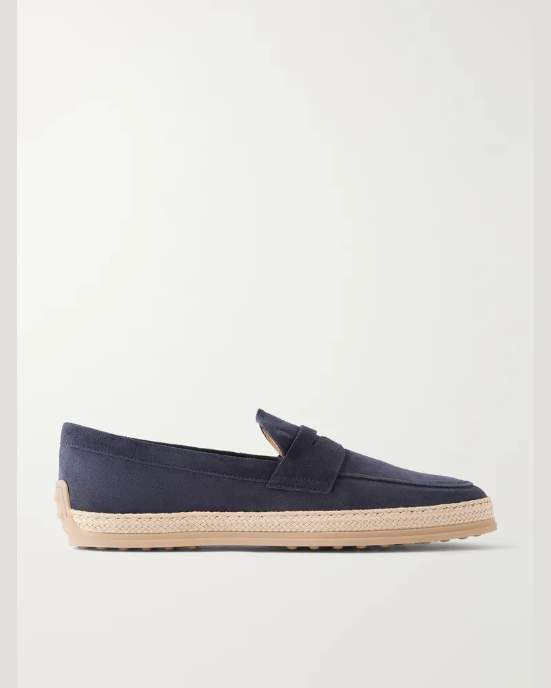 TOD'S Suede Espadrilles Blue