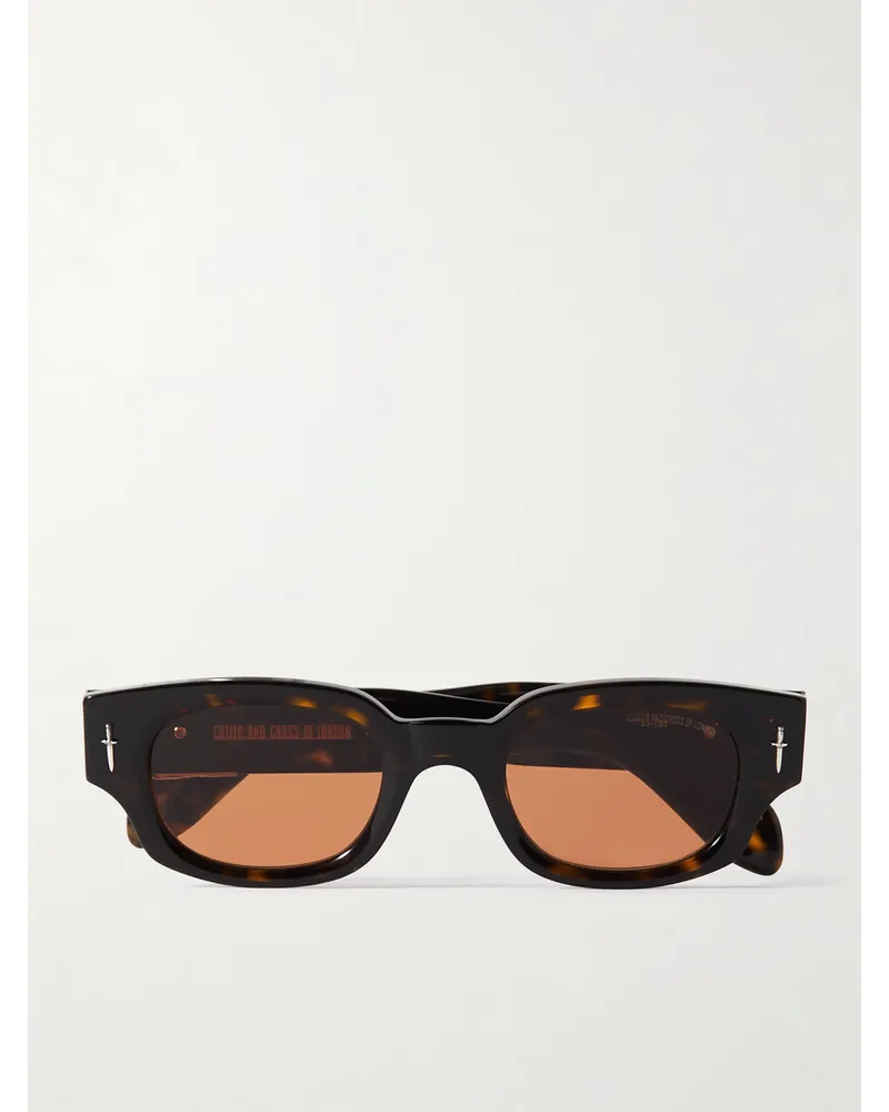 Cutler and Gross The Great Frog Sonnenbrille mit rechteckigem Rahmen aus Azetat in Schildpattoptik Braun