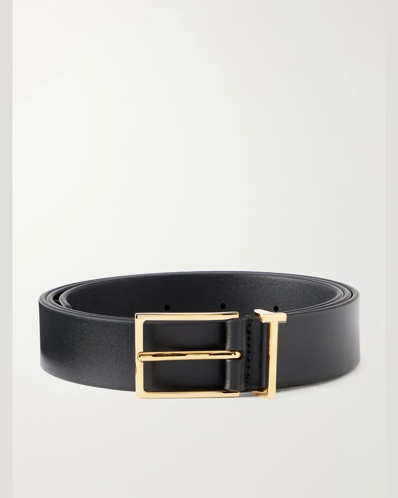 Tom Ford T Loop 2.8cm Leather Belt Black