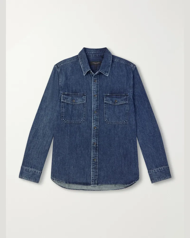 Rag & Bone Denim Shirt Blue
