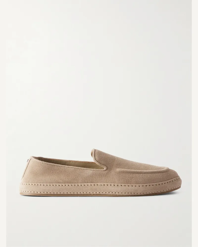 Canali Loafers aus Veloursleder Neutral