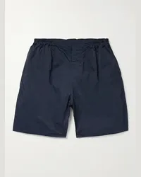 Kaptain Sunshine Weit geschnittene Shorts aus Nylon Blau