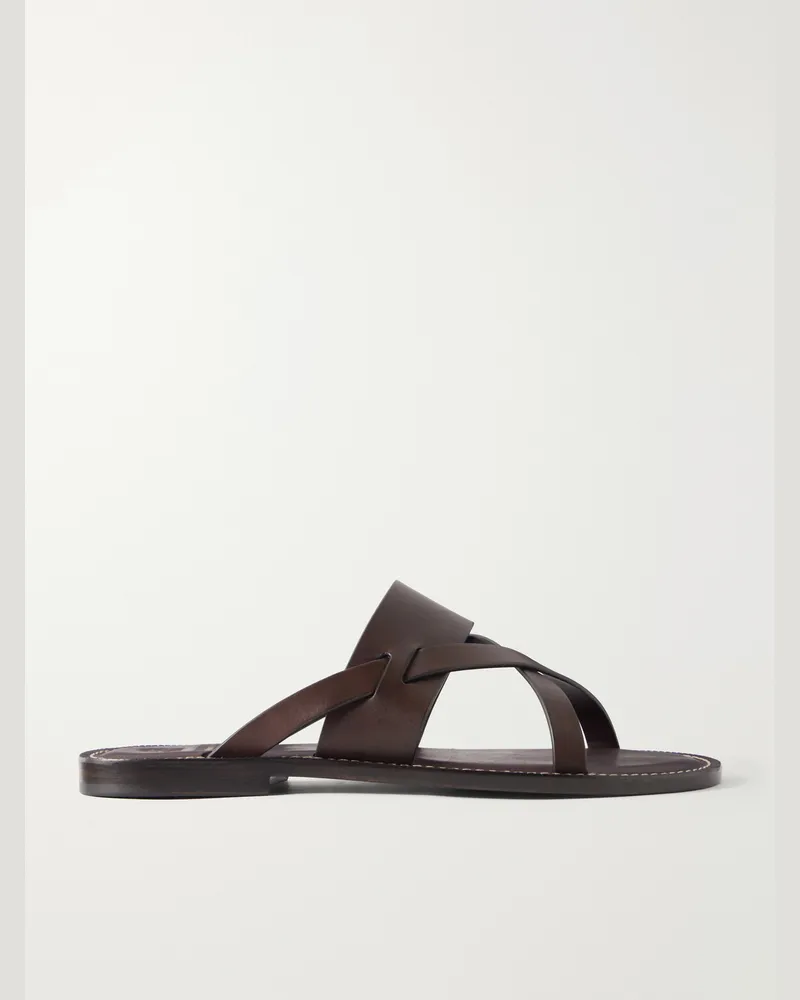 Brunello Cucinelli Leather Sandals Brown