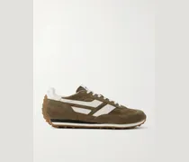 Mick Leather-Trimmed Suede Sneakers