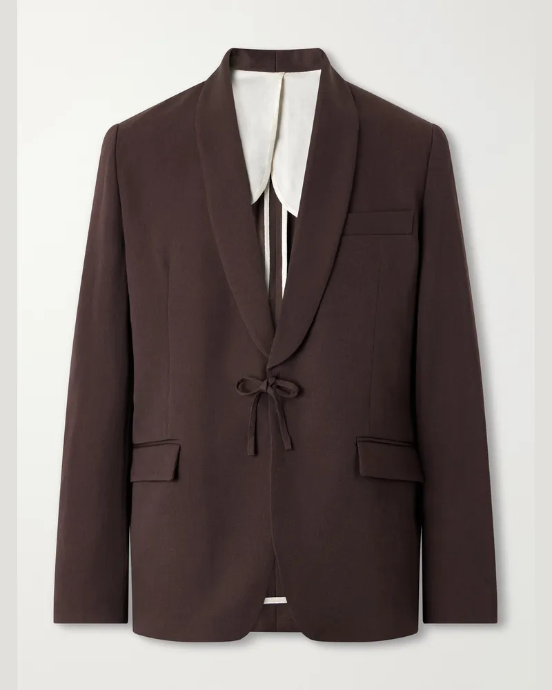 A Kind Of Guise Shinji Virgin Wool Blazer Brown