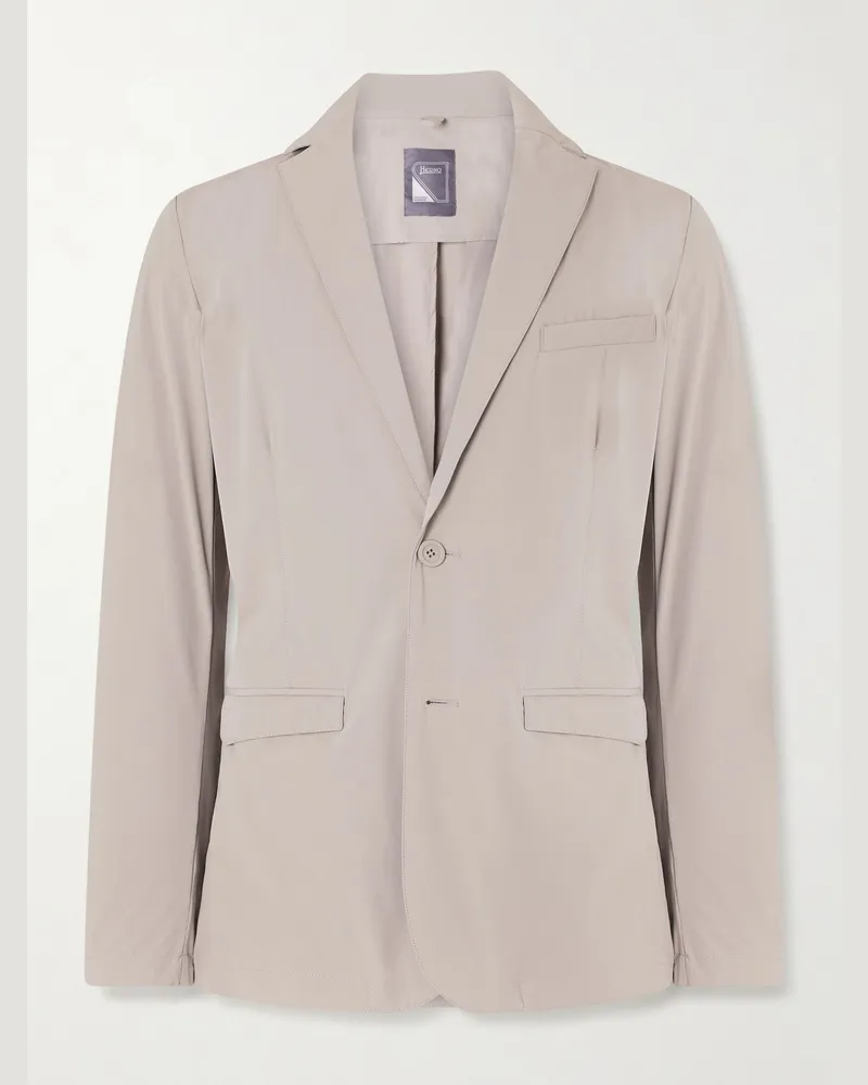 Herno Slim-Fit Shell Blazer Neutrals