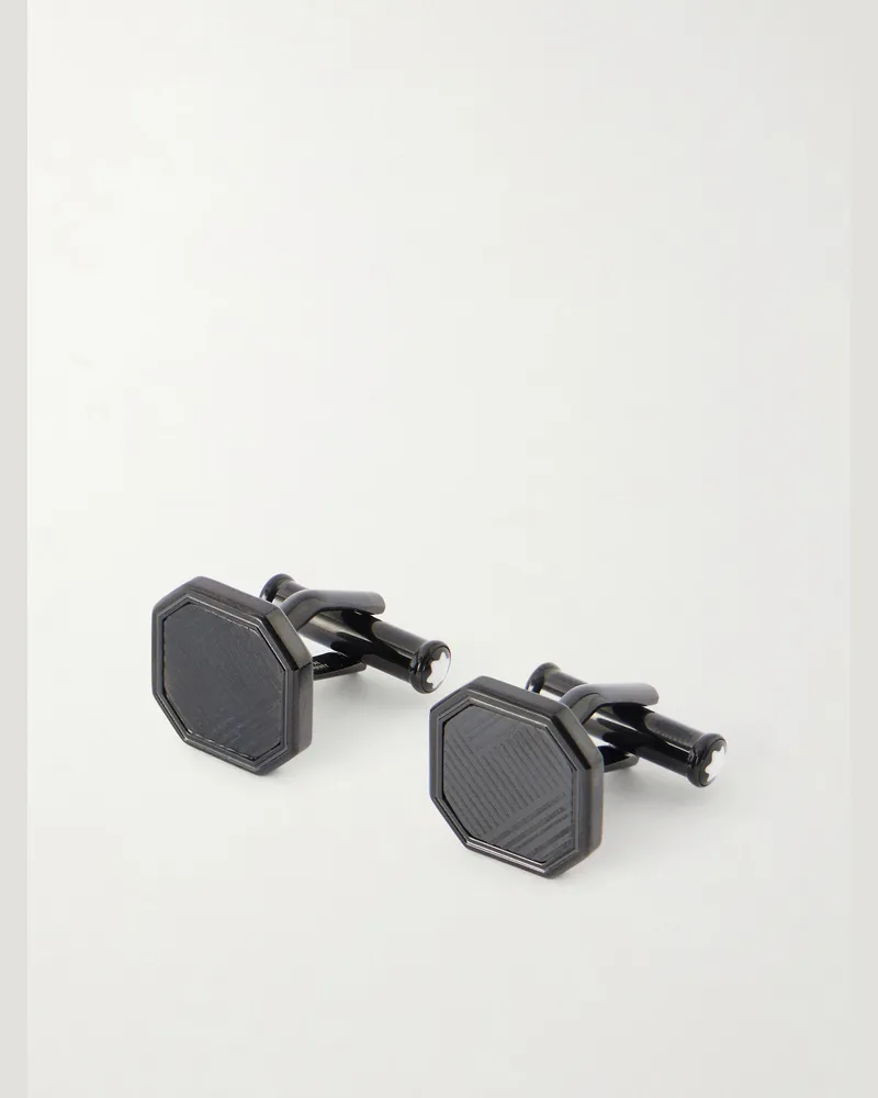 Montblanc Starwalker Stainless Steel Cufflinks Black