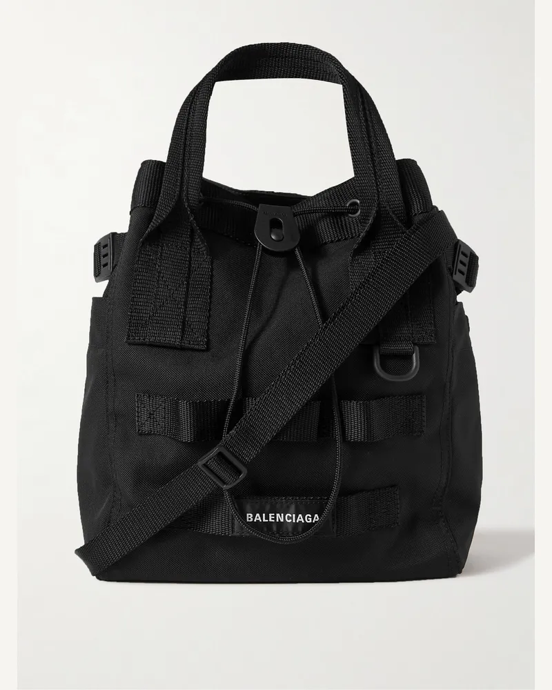 Balenciaga Army Small Recycled Canvas Tote Bag Black