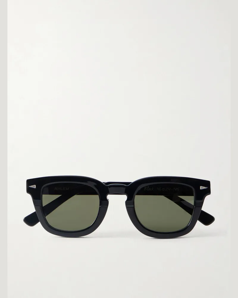 AHLEM Champ De Mars Square-Frame Acetate Sunglasses Black