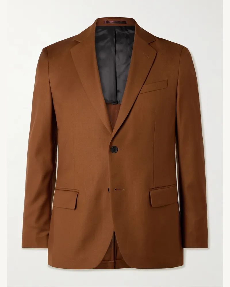 MR P. Sakko aus Twill aus 110s-Wolle Braun