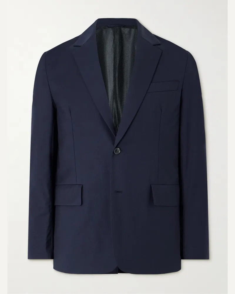 Paul Smith Green Storm System® Wool Blazer Blue