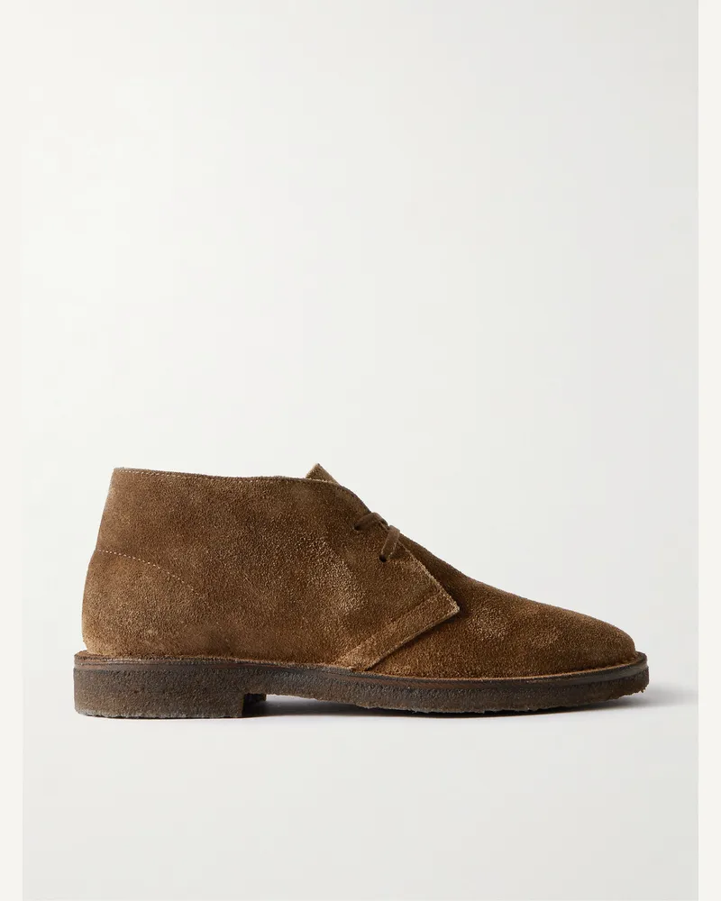 Drake's HIM Clifford Desert Boots aus Veloursleder Braun