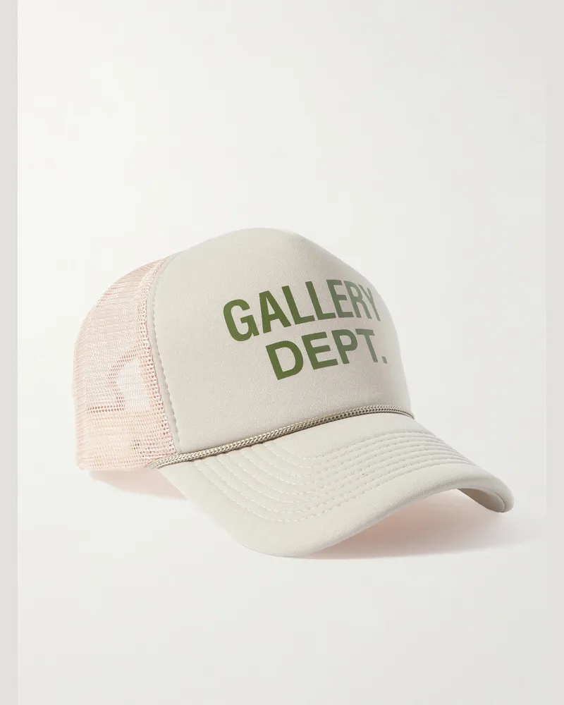 GALLERY DEPT. Logo-Print Foam and Mesh Trucker Cap Gray