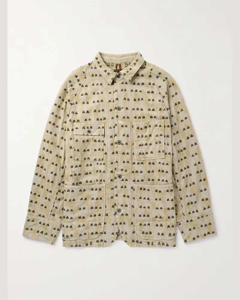 KAPITAL Hemdjacke aus Baumwoll-Jacquard Neutral