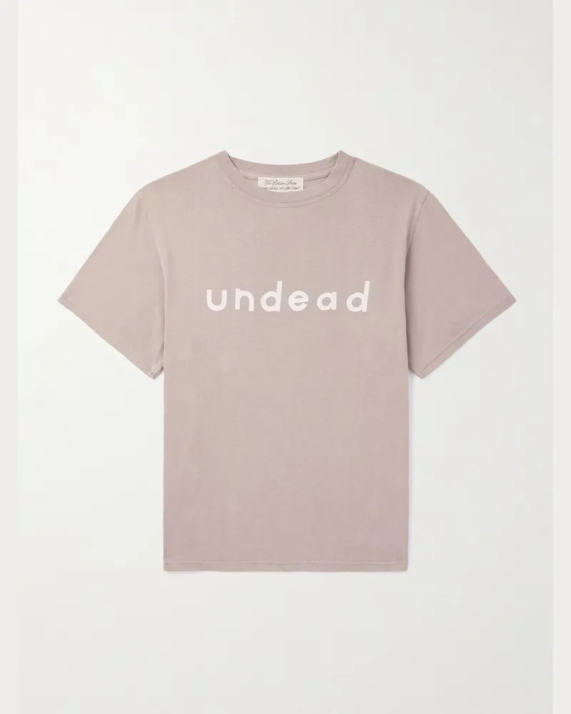 Remi Relief T-Shirt aus Baumwoll-Jersey mit Print Braun