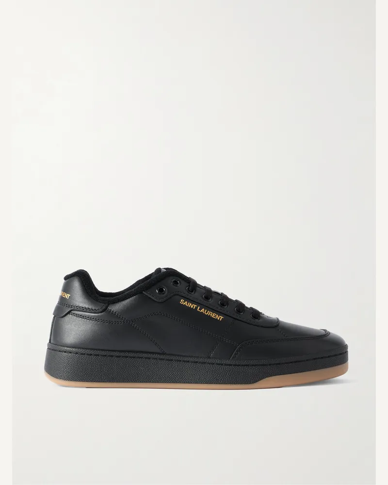 Saint Laurent SL/61 Sneakers aus Leder Schwarz