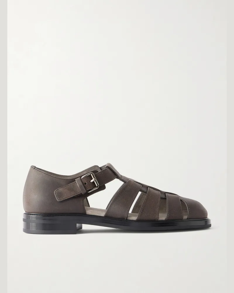 Church's Fisherman Winter Waxed Suede Sandals Brown