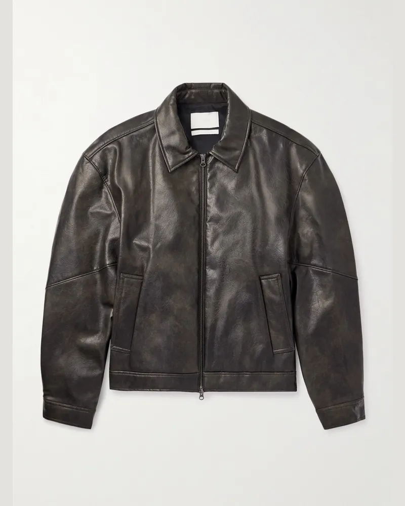 AMOMENTO Strukturierte Jacke Schwarz