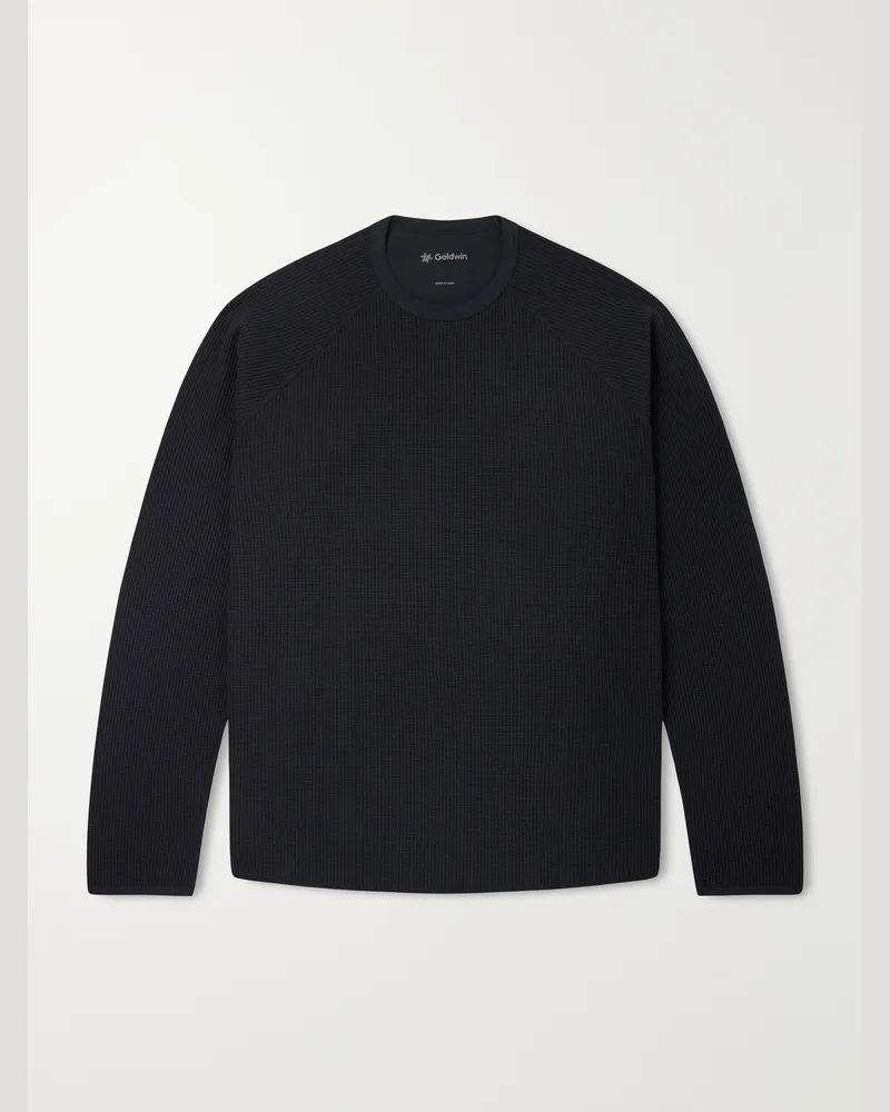 Goldwin Waffle-Knit T-Shirt Black