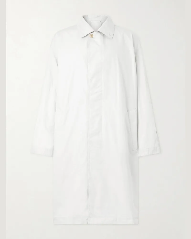 Christophe Lemaire Cotton-Canvas Car Coat White