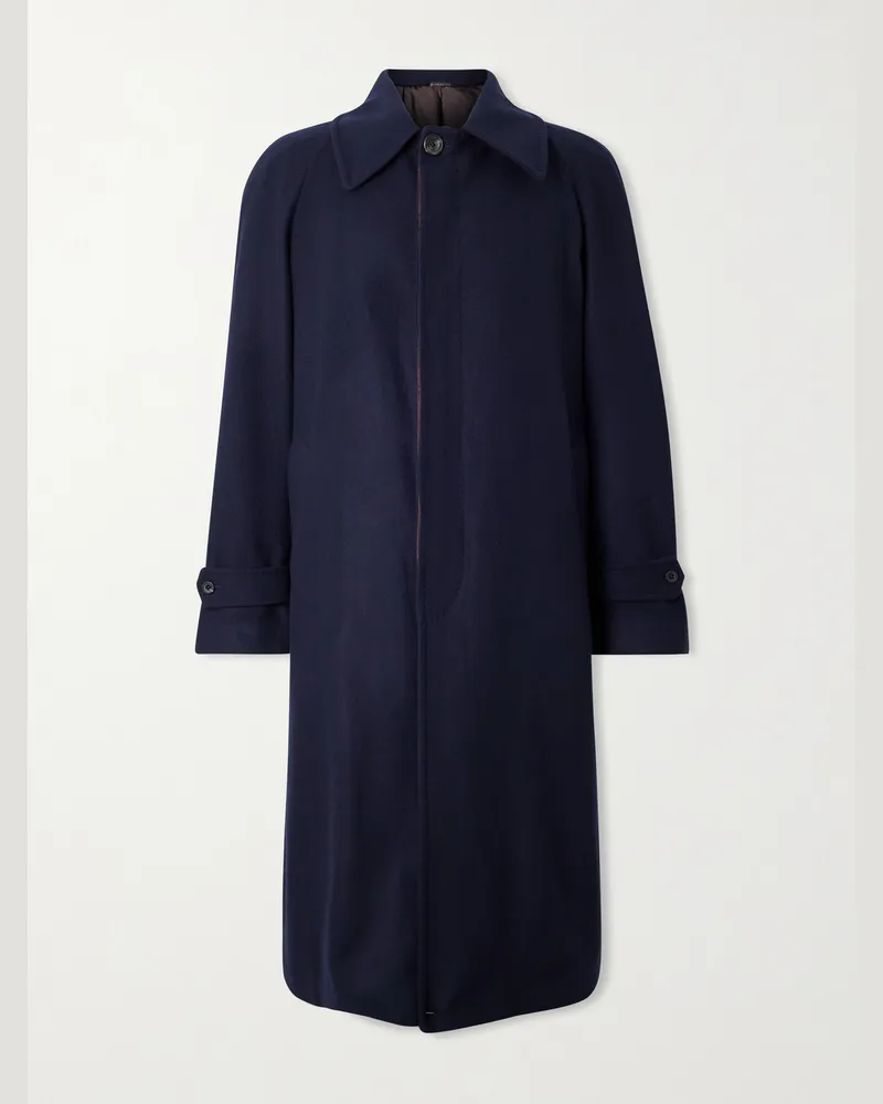 Rubinacci Cashmere Coat Blue
