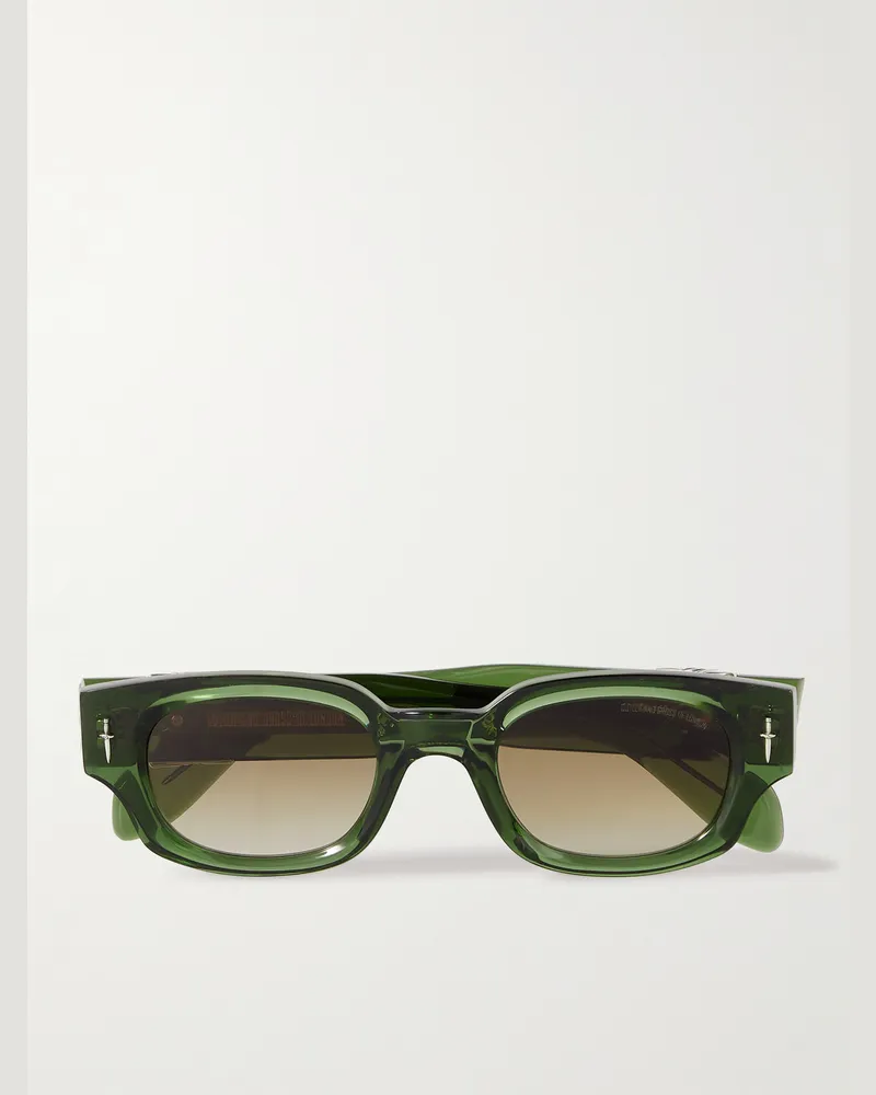 Cutler and Gross The Great Frog The Dagger Sonnenbrille mit D-Rahmen aus Azetat Grün