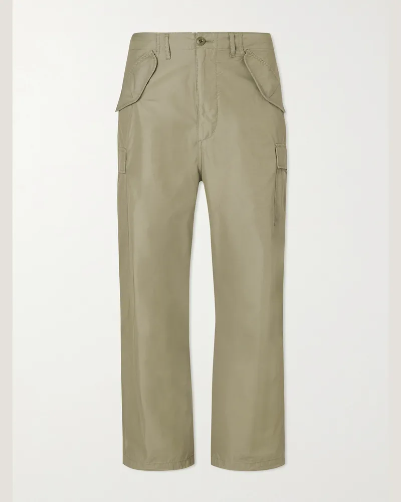 Beams Plus Shell Cargo Trousers Green