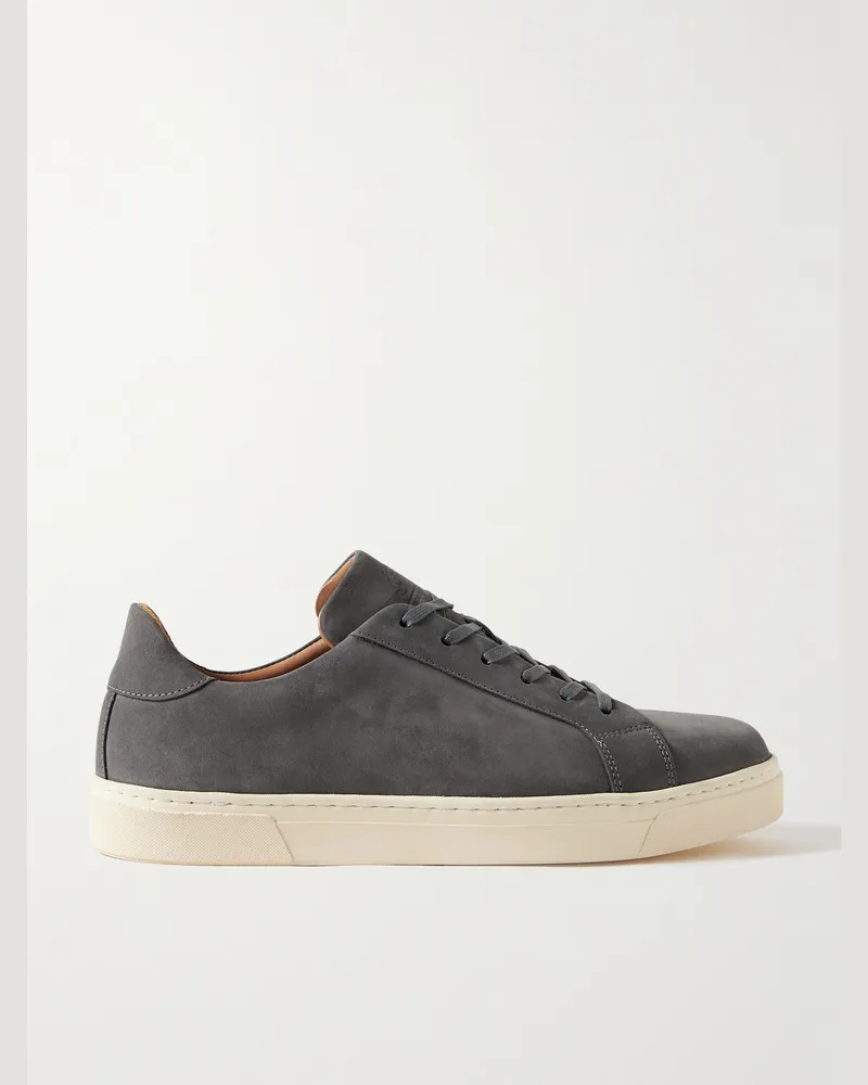George Cleverley Jack II Sneakers aus Veloursleder Grau