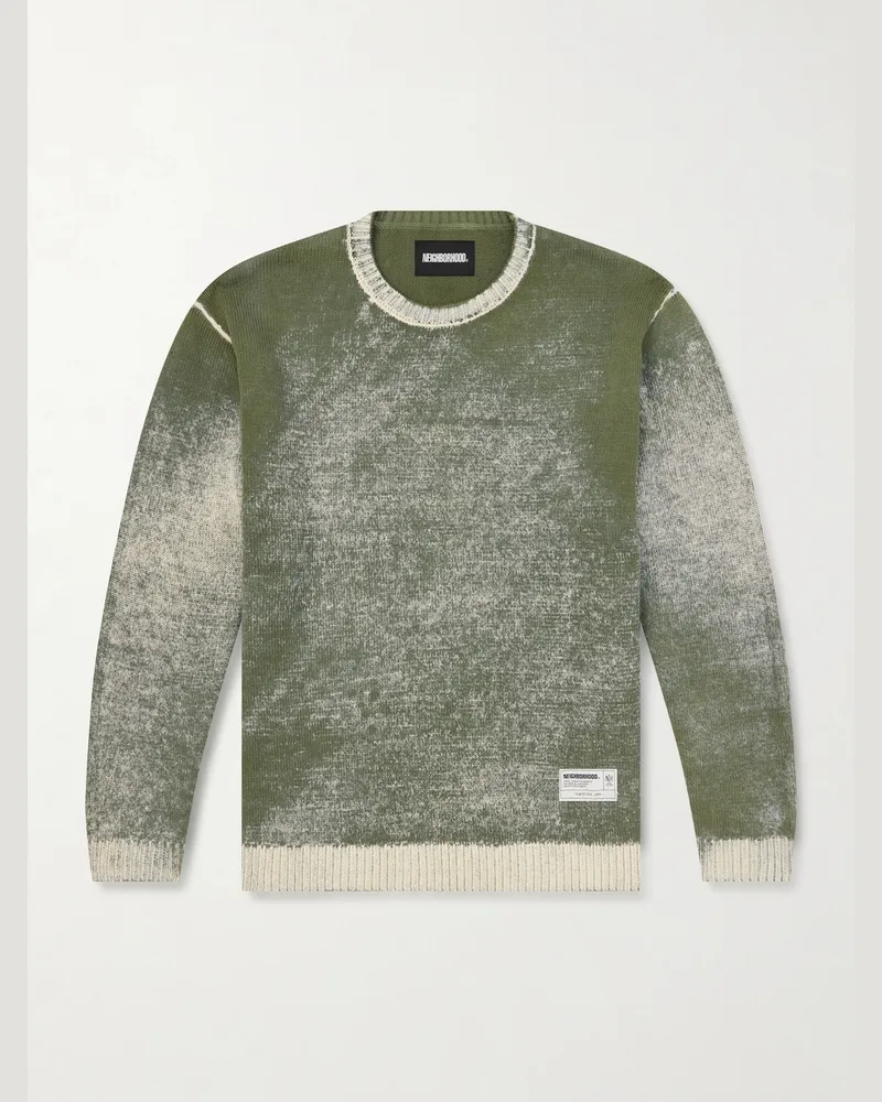 Neighborhood Pullover aus Baumwolle Grün